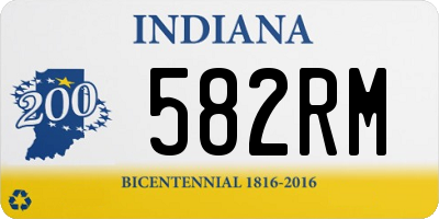 IN license plate 582RM