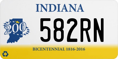 IN license plate 582RN