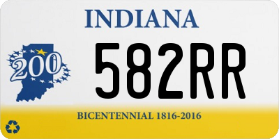 IN license plate 582RR