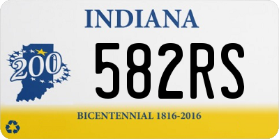 IN license plate 582RS