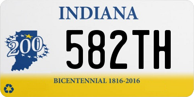 IN license plate 582TH