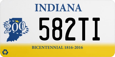 IN license plate 582TI