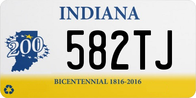 IN license plate 582TJ