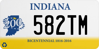 IN license plate 582TM