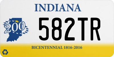 IN license plate 582TR