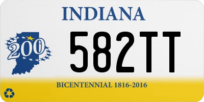 IN license plate 582TT