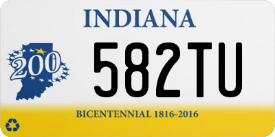 IN license plate 582TU