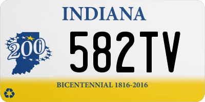 IN license plate 582TV