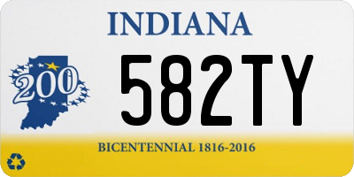 IN license plate 582TY