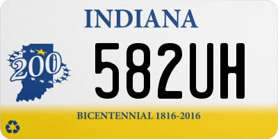 IN license plate 582UH
