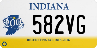 IN license plate 582VG