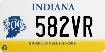 IN license plate 582VR