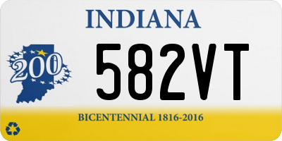 IN license plate 582VT