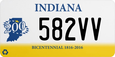 IN license plate 582VV