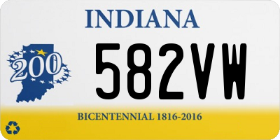 IN license plate 582VW