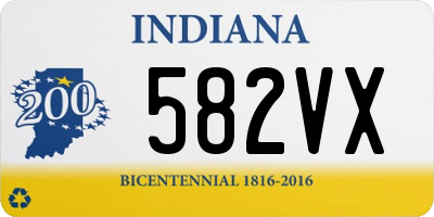 IN license plate 582VX