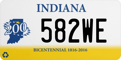 IN license plate 582WE