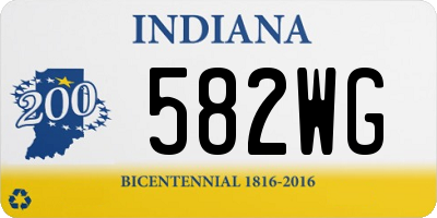 IN license plate 582WG