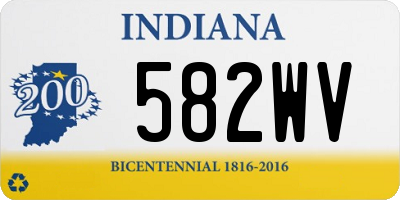 IN license plate 582WV