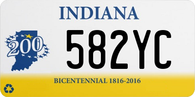 IN license plate 582YC