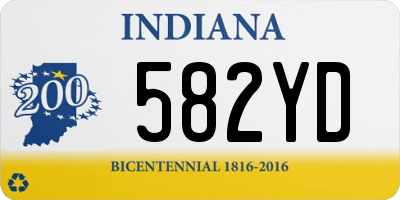 IN license plate 582YD