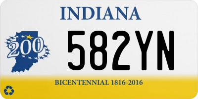 IN license plate 582YN