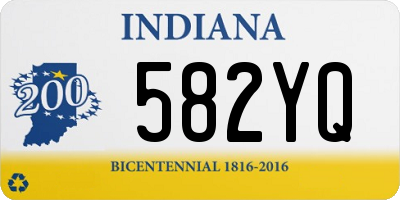 IN license plate 582YQ