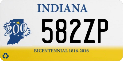 IN license plate 582ZP