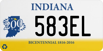 IN license plate 583EL