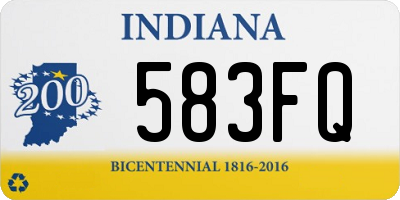 IN license plate 583FQ