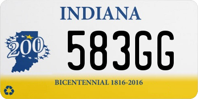 IN license plate 583GG