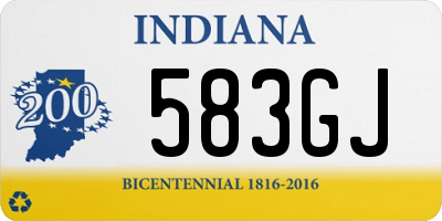 IN license plate 583GJ