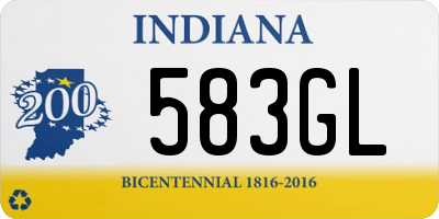 IN license plate 583GL