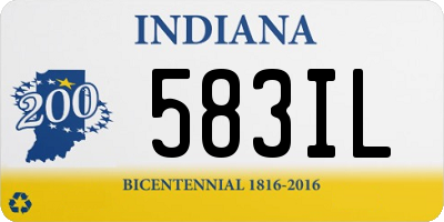 IN license plate 583IL