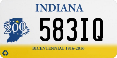 IN license plate 583IQ