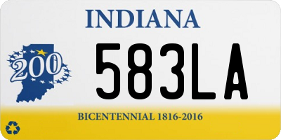 IN license plate 583LA