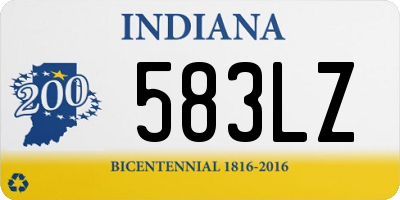 IN license plate 583LZ