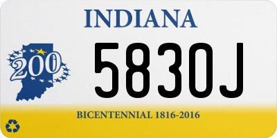 IN license plate 583OJ