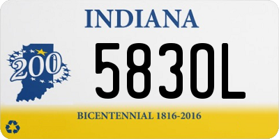 IN license plate 583OL