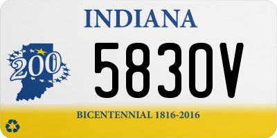 IN license plate 583OV