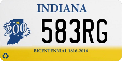 IN license plate 583RG