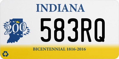 IN license plate 583RQ
