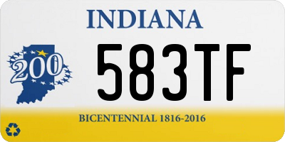 IN license plate 583TF