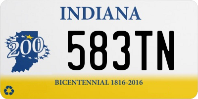 IN license plate 583TN