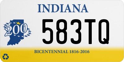 IN license plate 583TQ