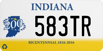 IN license plate 583TR