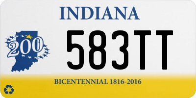 IN license plate 583TT