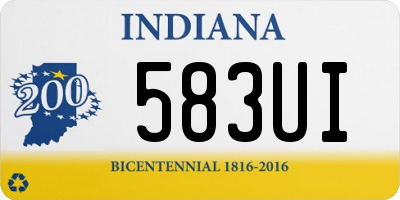 IN license plate 583UI