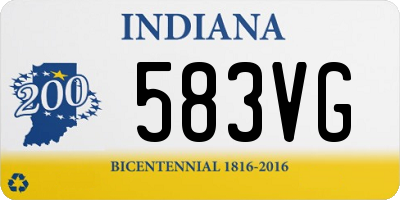 IN license plate 583VG