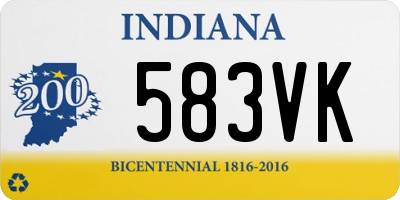 IN license plate 583VK